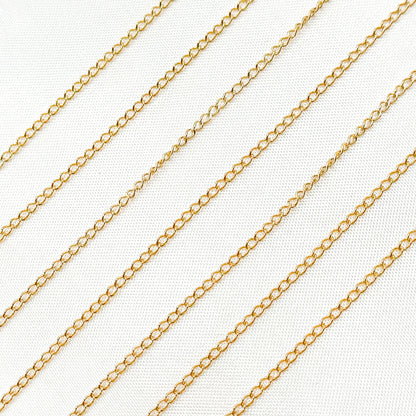 14K Gold Filled Curb Chain