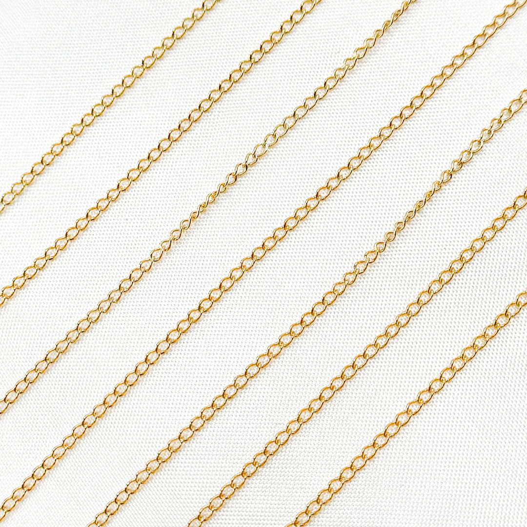 1318CGF. 14K Gold Filled Curb Chain