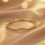 Load image into Gallery viewer, Bangle21. 14K Solid Gold Matte Textured Bangle