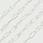 Load image into Gallery viewer, Y56FDSS. Sterling Silver Textured Oval Link Chain
