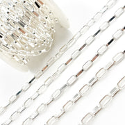 Sterling Silver Flat Oval Cable Chain