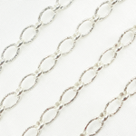 Load image into Gallery viewer, 925 Sterling Silver Textured Oval &amp; Round Link Chain. 944QSS
