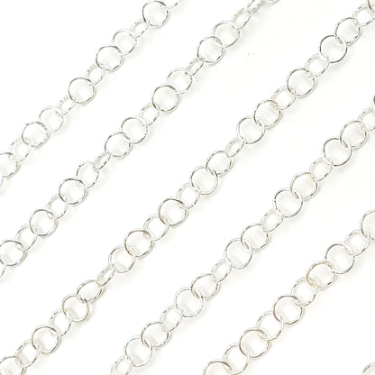 Sterling Silver Smooth Round Link Chain