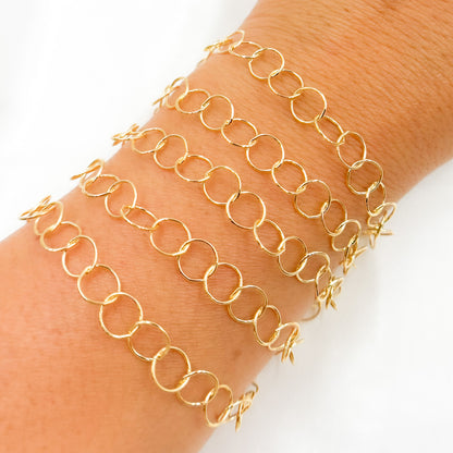 14K Gold Filled Round Link Chain