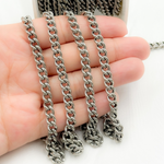 Load image into Gallery viewer, Sterling Silver Oxidized Curb Chain