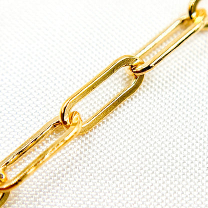  Gold Filled Flat Paperclip Chain