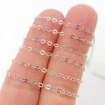 Load image into Gallery viewer, 1218FSS. Sterling Silver Flat Cable Chain
