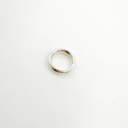 White Silver Split Ring