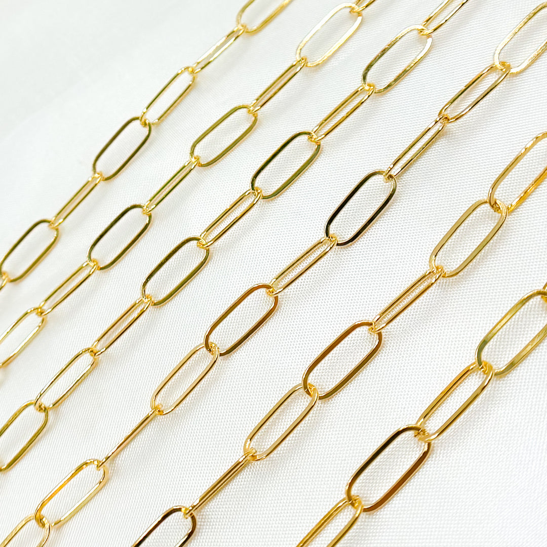 2802FGF. 14K Gold Filled Flat Paperclip Link Chain