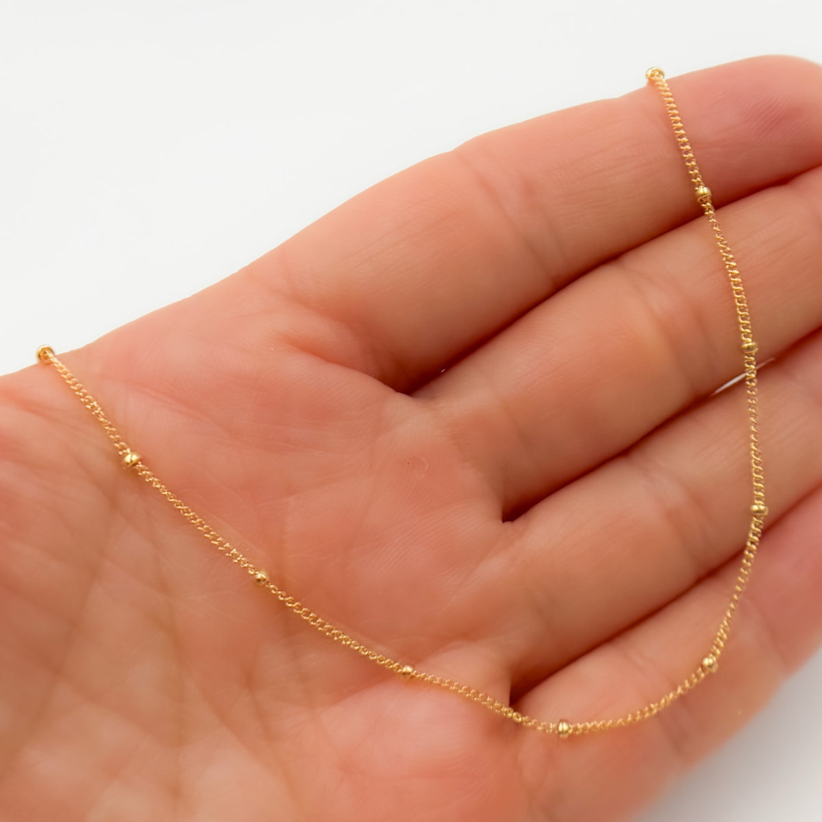 14K Gold-Filled Satellite Ball Finished Necklace