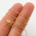 Load image into Gallery viewer, 14K Solid Gold Singapore Chain