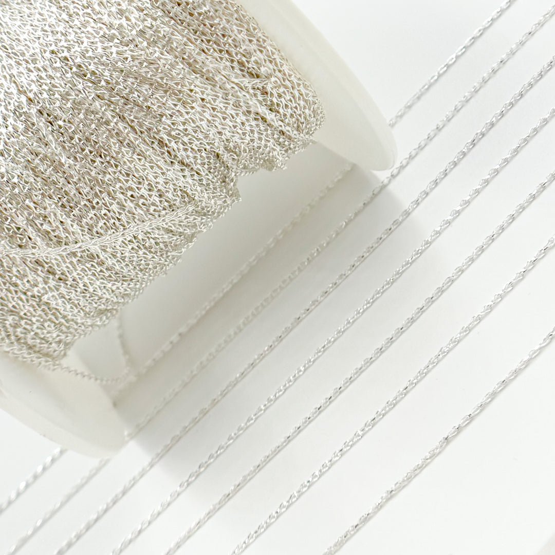 Z20SS. Sterling Silver Wheat Chain