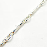 Load image into Gallery viewer, 568SS. Sterling Silver Dapped Bar Link Chain
