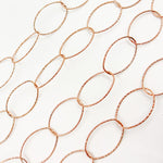 Load image into Gallery viewer, Y26RGP. Rose Gold Plated Silver Diamond Cut Oval Chain
