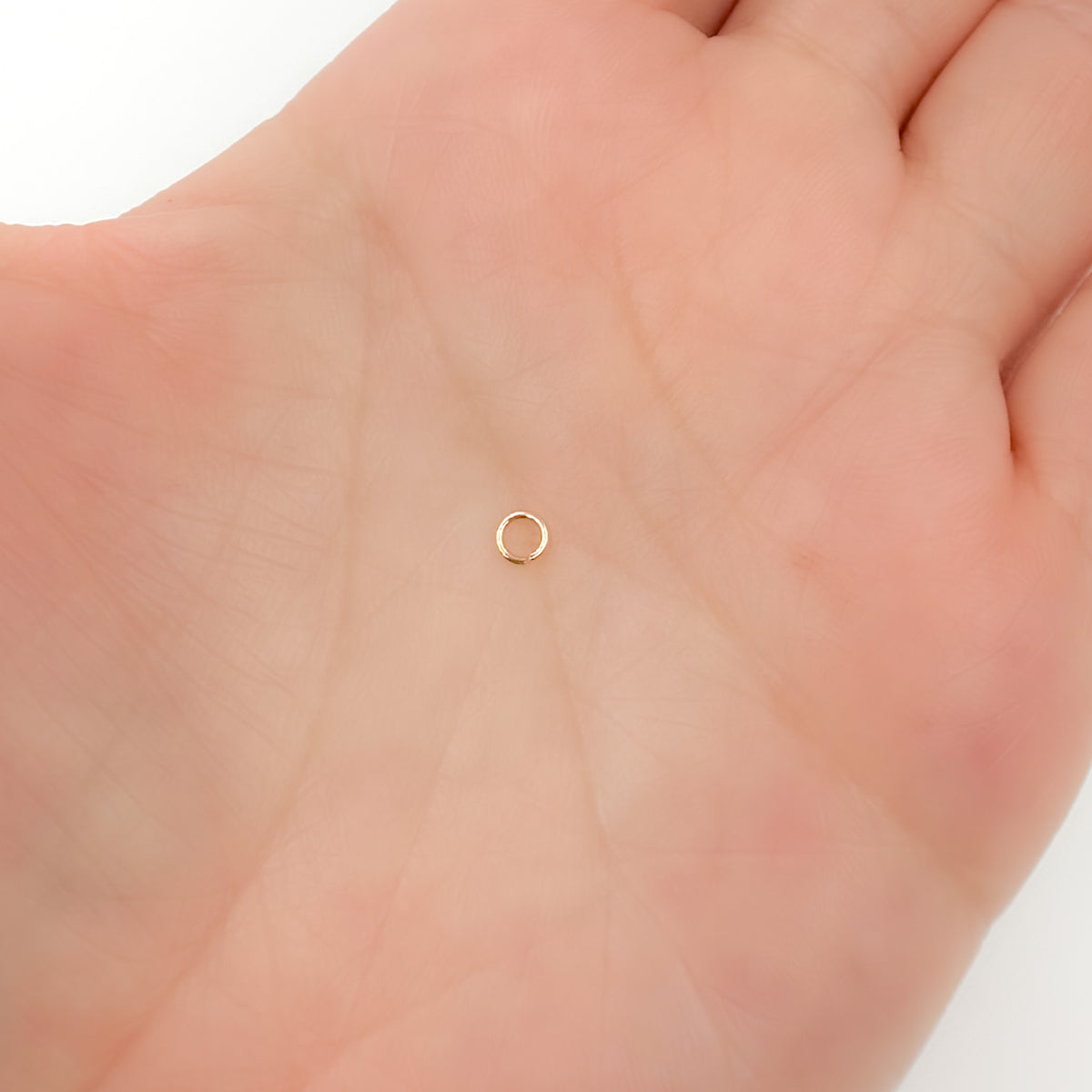 Gauge Gold Plated Sterling Silver Open Jump Ring