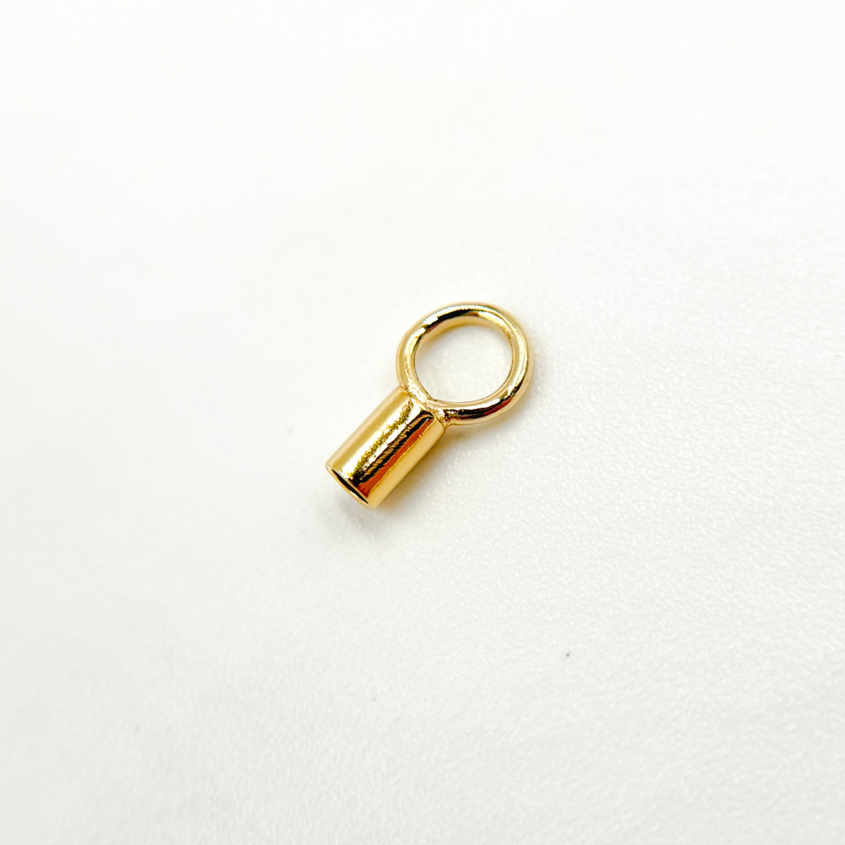 1.4MM Gold Filled Crimp Endcap with Ring