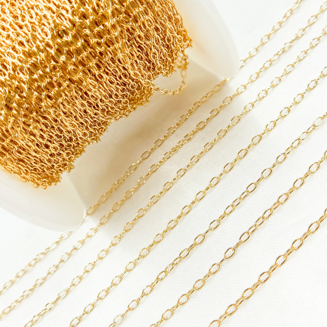 1610DRGF. 14k Gold Filled Smooth Cable Chain