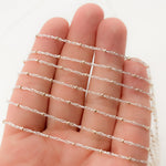 Load image into Gallery viewer, Sterling Silver Rope Chain with 14k Gold Filled Beads
