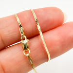 Load image into Gallery viewer, 14k Solid Yellow Gold Herringbone Chains
