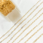 Load image into Gallery viewer, 14k Gold Filled Flat Link Paperclip Chain. 1806FGF
