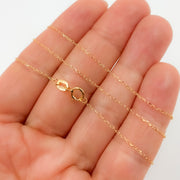 14K Solid Gold Cable Chain