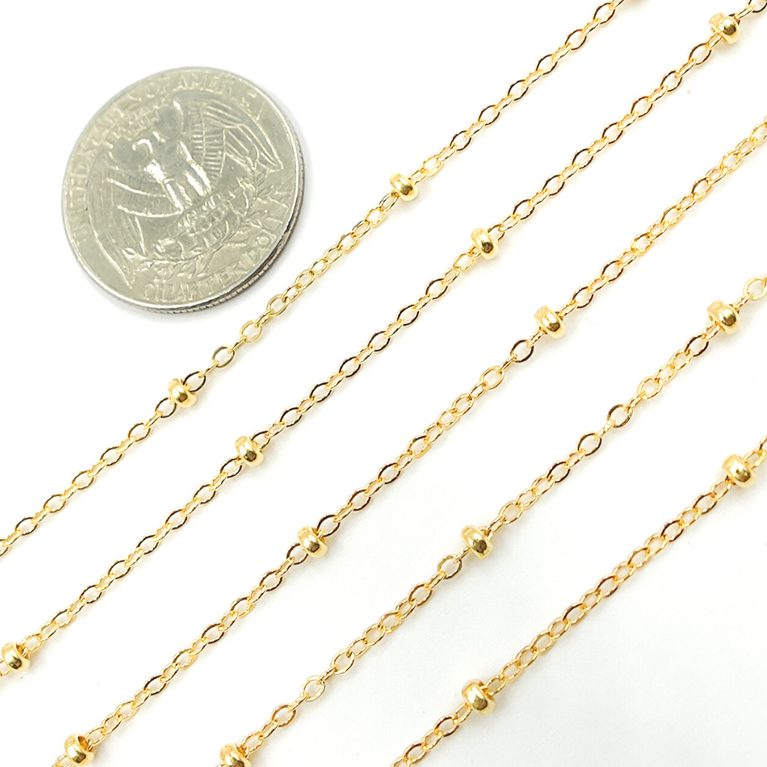 1381GF. 14K Gold Filled Ball Satellite Chain