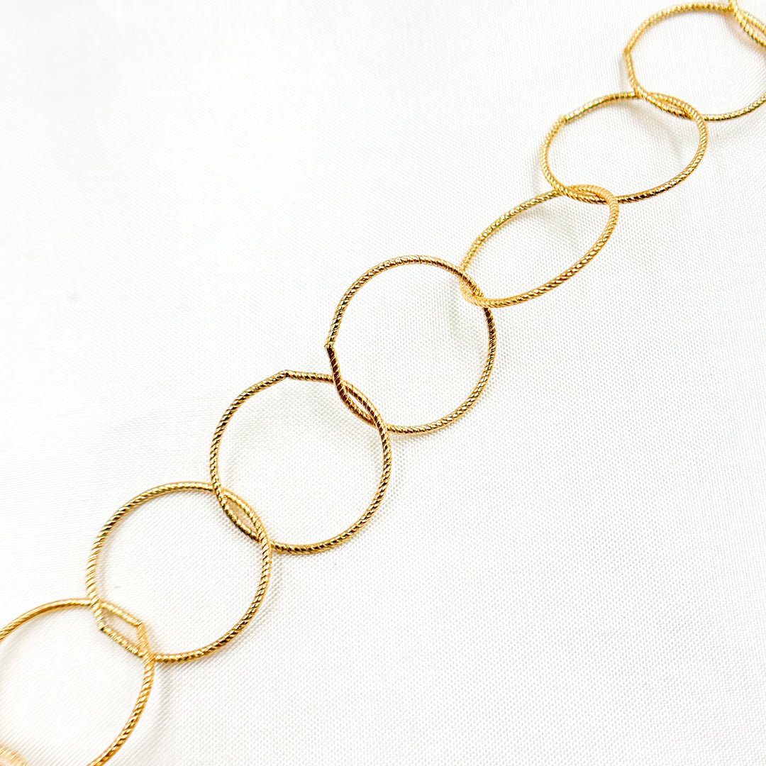 756TWGF. 14K Gold Filled Twisted Round Link Chain