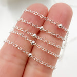 Load image into Gallery viewer, 1381SS. Sterling Silver Satellite Chain
