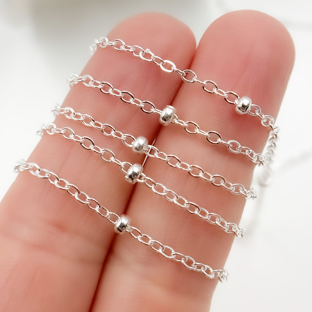 1381SS. Sterling Silver Satellite Chain