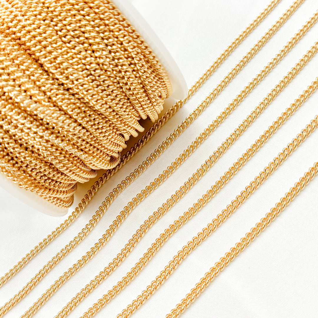 63GF. 14K Gold Filled Curb Chain