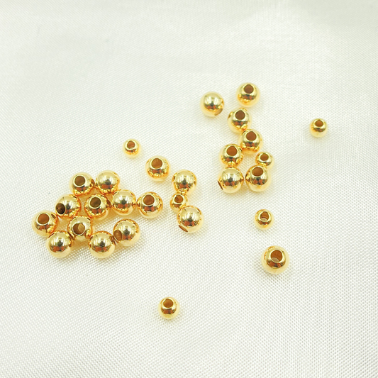 6MM Gold Filled Seamless Beads
