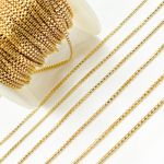 Load image into Gallery viewer, Y49GP. Gold Plated 925 Sterling Silver Gold Plated Box Chain