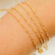 14k Gold Filled Figaro Chain