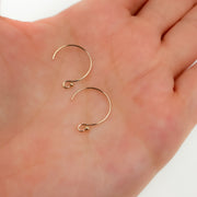 Gold Filled Circle Ball End Ear Wire