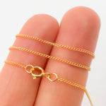 Load image into Gallery viewer, 14k Gold Filled Curb Finished Necklace
