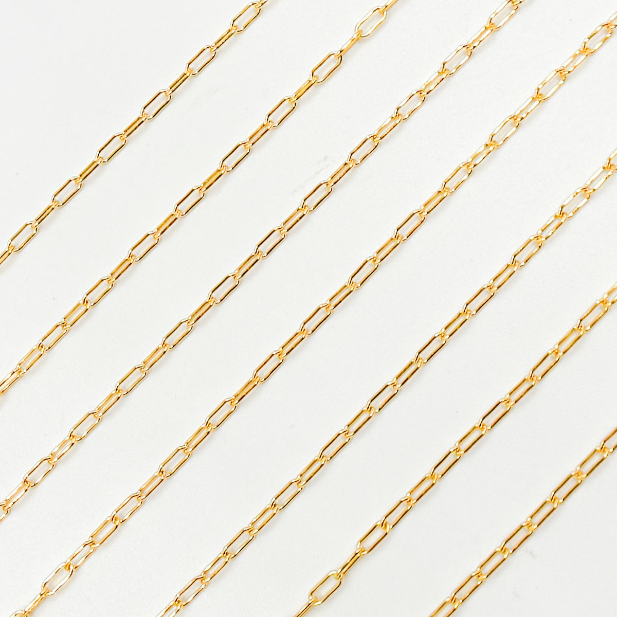 V297GF. 14K Gold Filled Paperclip Link Chain