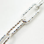 Load image into Gallery viewer, Y42SS. Sterling Silver Diamond Cut Paperclip Chain
