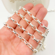 Sterling Silver Smooth Oval Link Chain