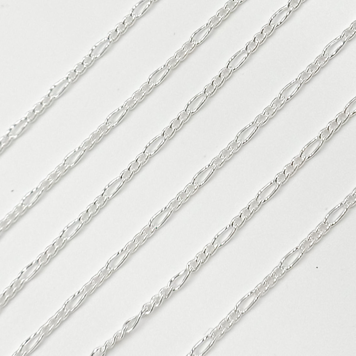 Sterling Silver Figaro Chain
