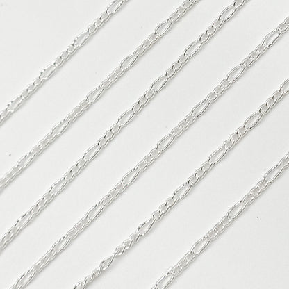 Sterling Silver Figaro Chain