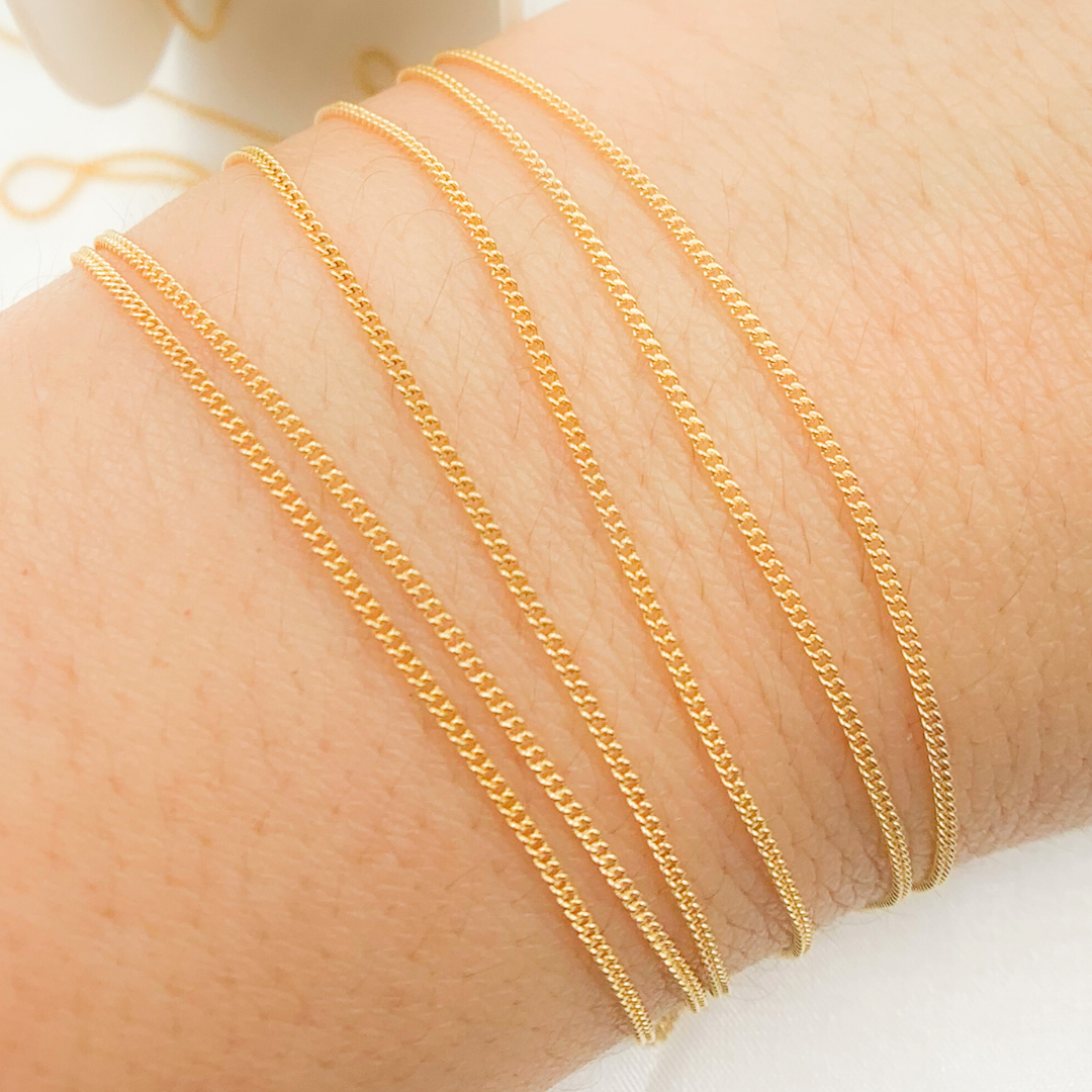 14K Gold Filled Curb Chain