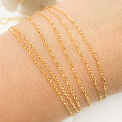 14K Gold Filled Curb Chain