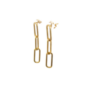 14k Solid Gold Paperclip Earrings. EFZ52394