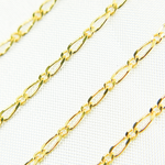 Load image into Gallery viewer, 040GA1T2byFt. 14k Solid Yellow Gold Short &amp; Long Link Chain by Foot
