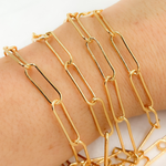 Load image into Gallery viewer, Gold Filled Paperclip Link Chain