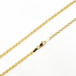 Load image into Gallery viewer, 000HVR0344000. 14K Solid Yellow Gold Round Rolo Hollow Chain Necklace