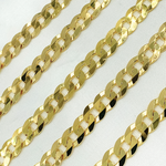 Load image into Gallery viewer, Y92GP. Gold Plated 925 Sterling Silver Ultra Flat Round Link Chain
