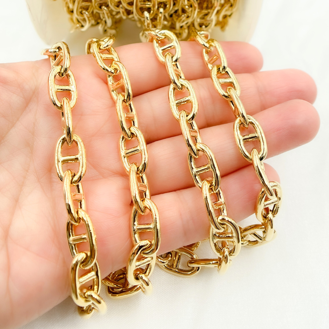 Gold Plated 925 Sterling Silver Marina Chain. 