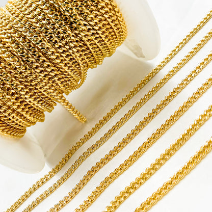 14K Gold Filled Flat Tight Curb Link Chain