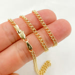 Load image into Gallery viewer, 080GLG. 14K Solid Gold Smooth Curb Link Chain
